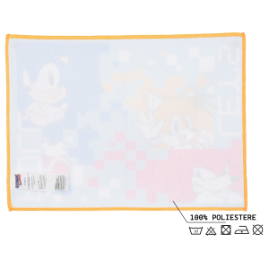 TOVAGLIETTA SONIC KNUCKLES TAILS IN TESSUTO DA COLAZIONE PRANZO 40X30 CM - EZ18144