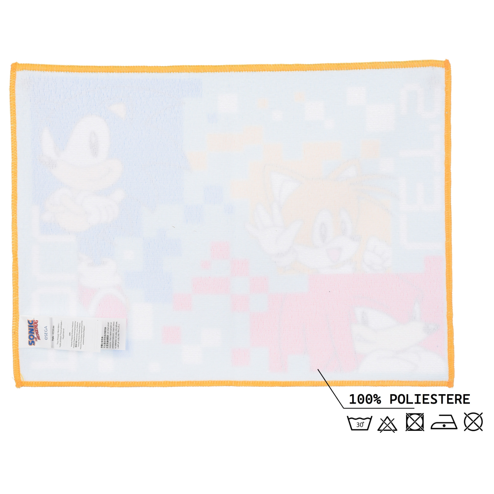 TOVAGLIETTA SONIC KNUCKLES TAILS IN TESSUTO DA COLAZIONE PRANZO 40X30 CM - EZ18144