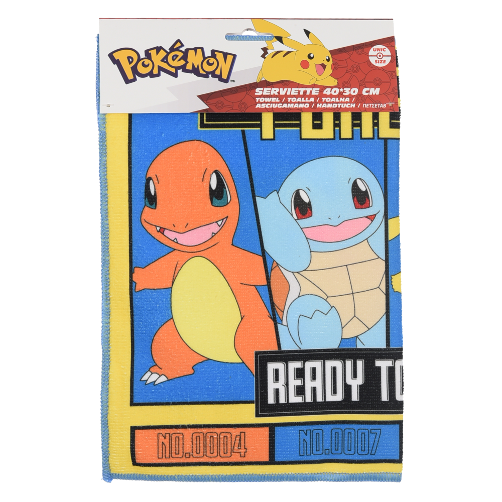 TOVAGLIETTA POKEMON PIKACHU IN TESSUTO DA COLAZIONE PRANZO 40X30 CM - EZ18140