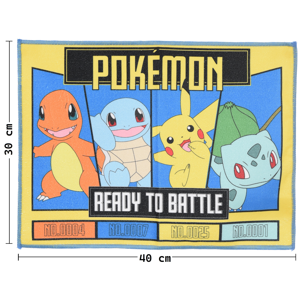 TOVAGLIETTA POKEMON PIKACHU IN TESSUTO DA COLAZIONE PRANZO 40X30 CM - EZ18140