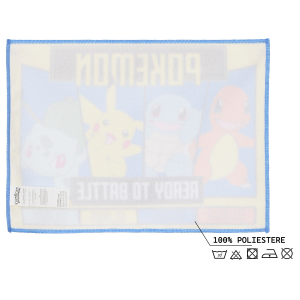 TOVAGLIETTA POKEMON PIKACHU IN TESSUTO DA COLAZIONE PRANZO 40X30 CM - EZ18140