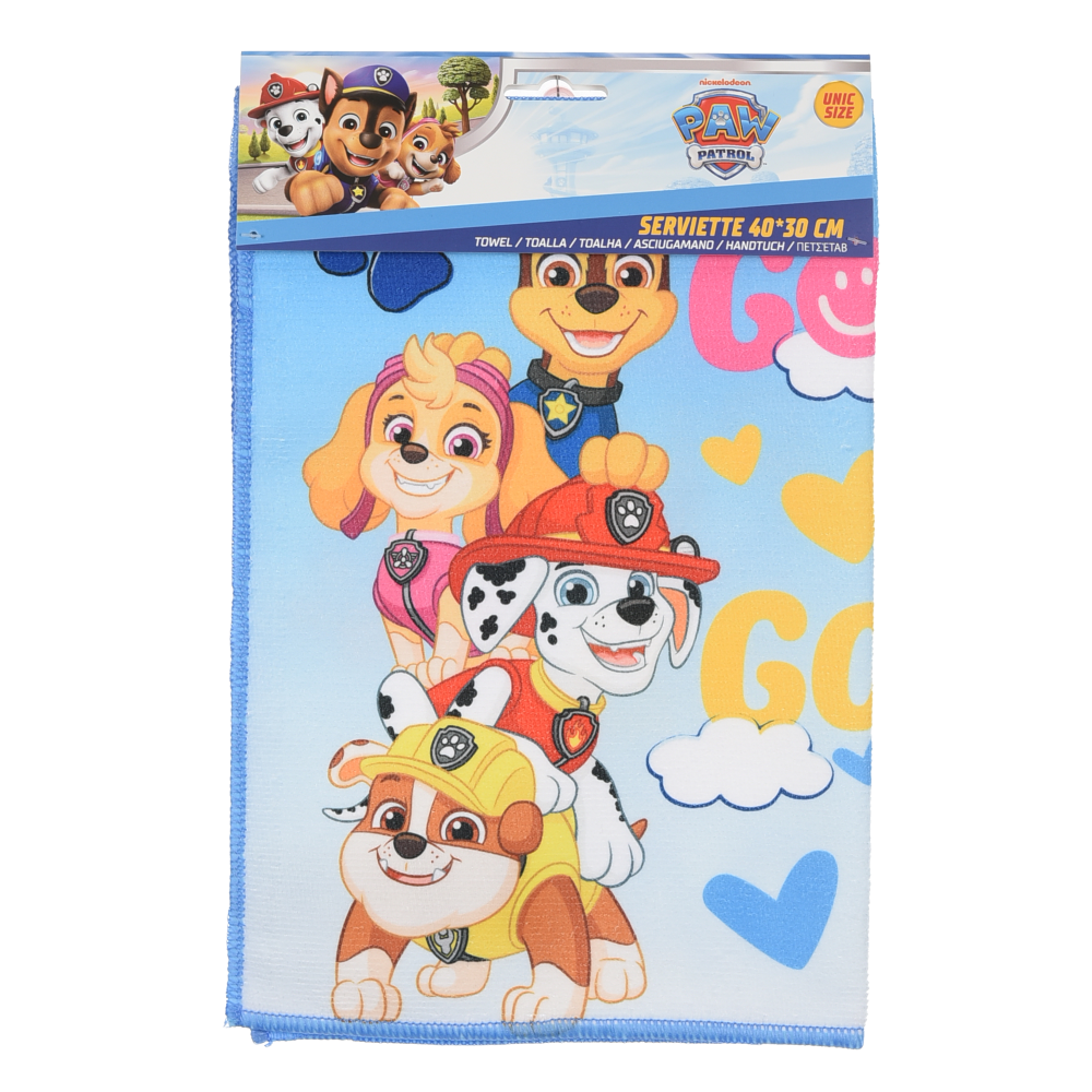 TOVAGLIETTA PAW PATROL IN TESSUTO DA COLAZIONE PRANZO 40X30 CM - EZ18124