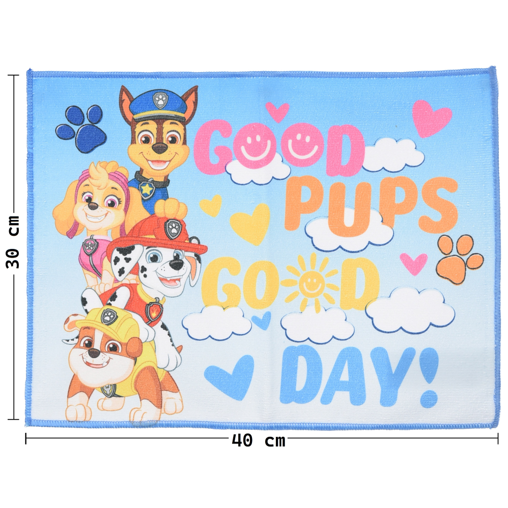 TOVAGLIETTA PAW PATROL IN TESSUTO DA COLAZIONE PRANZO 40X30 CM - EZ18124