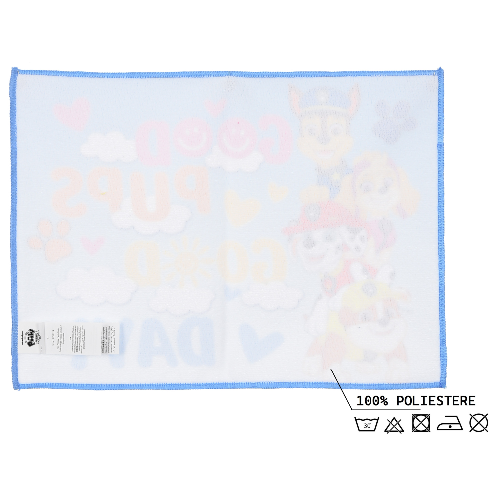 TOVAGLIETTA PAW PATROL IN TESSUTO DA COLAZIONE PRANZO 40X30 CM - EZ18124
