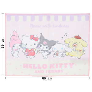 TOVAGLIETTA HELLO KITTY AND FRIENDS IN TESSUTO DA COLAZIONE PRANZO 40X30 CM - EZ18242