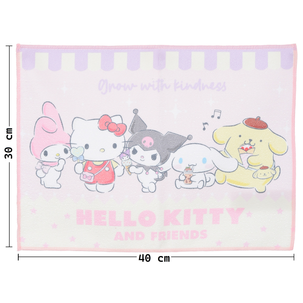 TOVAGLIETTA HELLO KITTY AND FRIENDS IN TESSUTO DA COLAZIONE PRANZO 40X30 CM - EZ18242