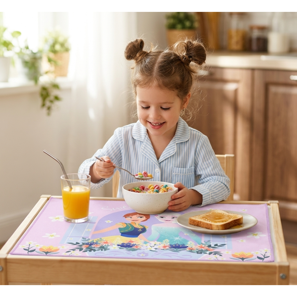 TOVAGLIETTA FROZEN DISNEY IN TESSUTO DA COLAZIONE PRANZO 40X30 CM - EZ18059