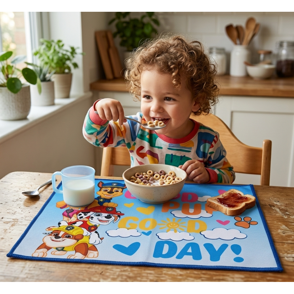 TOVAGLIETTA PAW PATROL IN TESSUTO DA COLAZIONE PRANZO 40X30 CM - EZ18124