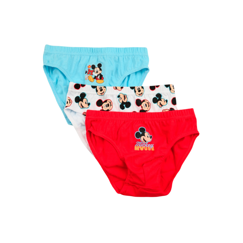 MUTANDINE SET 3 PEZZI TOPOLINO DISNEY SLIP IN COTONE IN SCATOLA 3/6 ANNI- EZ30062