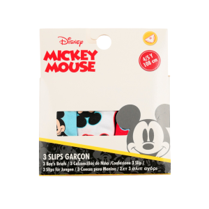 MUTANDINE SET 3 PEZZI TOPOLINO DISNEY SLIP IN COTONE IN SCATOLA 3/6 ANNI- EZ30062