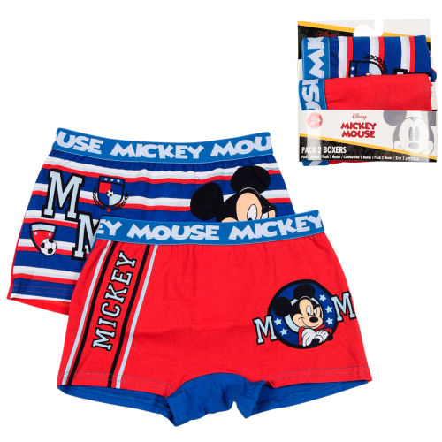 BOXER SET 2 PEZZI TOPOLINO DISNEY MUTANDE IN COTONE 3/6 ANNI - EZ30026/1