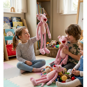 PELUCHE PANTERA ROSA MORBIDO PUPAZZO 57 CM - PTS240535GB/55