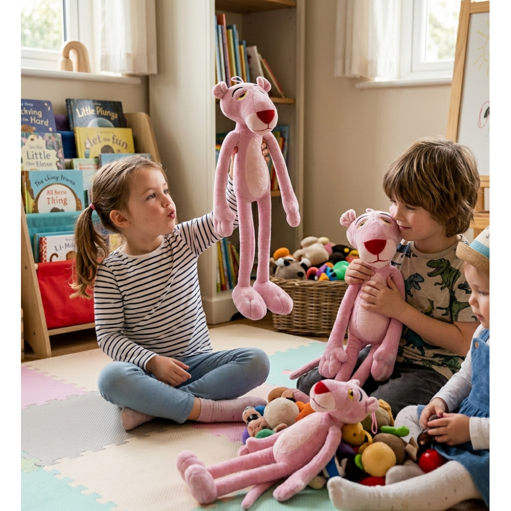 PELUCHE PANTERA ROSA MORBIDO PUPAZZO 57 CM - PTS240535GB/55