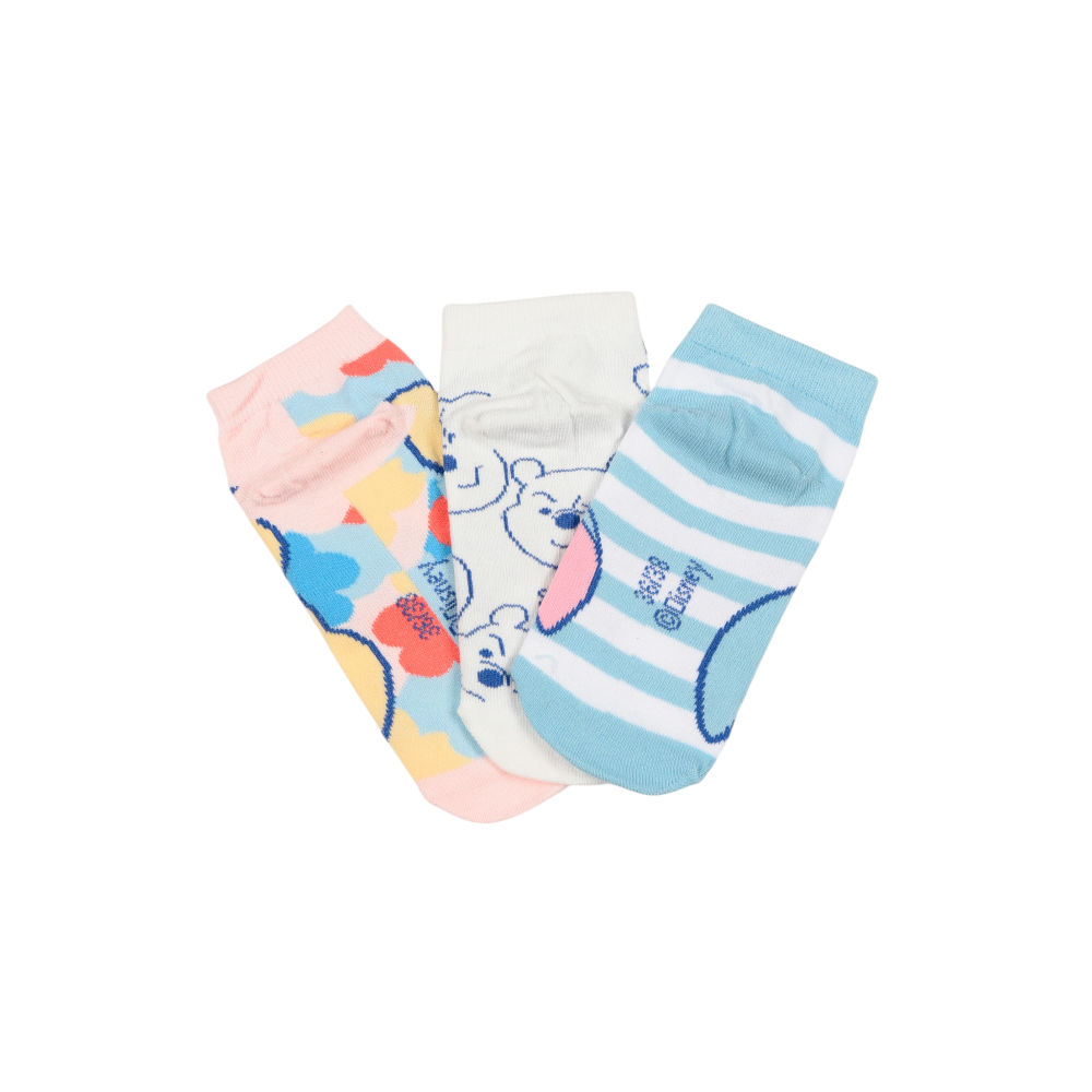 CALZINI WINNIE THE POOH DISNEY IN MISTO COTONE 3 PAIA ASSORTITI ADULTO 36/41 - EZ39002/1