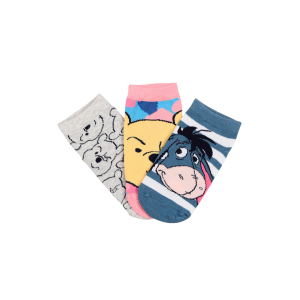 CALZINI WINNIE THE POOH DISNEY IN MISTO COTONE 3 PAIA ASSORTITI ADULTO 36/41 - EZ39002/2