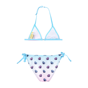 COSTUME DA BAGNO DISNEY STITCH 2 PEZZI BIKINI MARE TOP E SLIP BAMBINA - EZ18232AZZURRO