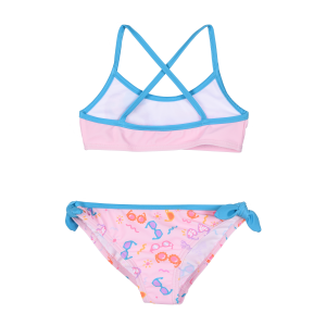 COSTUME DA BAGNO BARBIE MATTEL 2 PEZZI BIKINI MARE TOP E SLIP BAMBINA - EZ18019ROSA