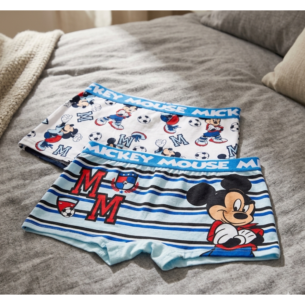 BOXER SET 2 PEZZI TOPOLINO DISNEY MUTANDE IN COTONE 3/6 ANNI - EZ30026/2