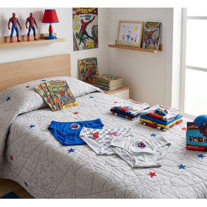 MUTANDINE SET 3 PEZZI SPIDERMAN MARVEL SLIP IN COTONE IN SCATOLA 3/8 ANNI- EZ30036