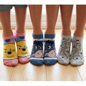 CALZINI WINNIE THE POOH DISNEY IN MISTO COTONE 3 PAIA ASSORTITI ADULTO 36/41 - EZ39002/2