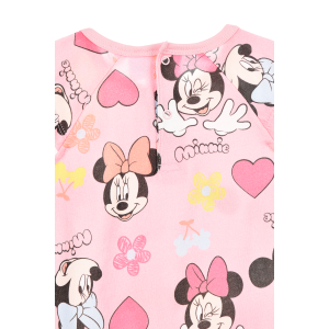PAGLIACCETTO MINNIE DISNEY BODY SMANICATO 100% COTONE NEONATA - EZ00005ROSA