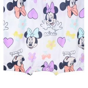 PAGLIACCETTO MINNIE DISNEY BODY SMANICATO 100% COTONE NEONATA - EZ00005BIANCO