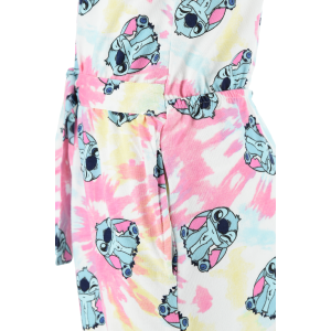TUTINA CORTA STITCH DISNEY BAMBINA FANTASIA TIE-DYE CON CINTURA IN COTONE - EZ10068