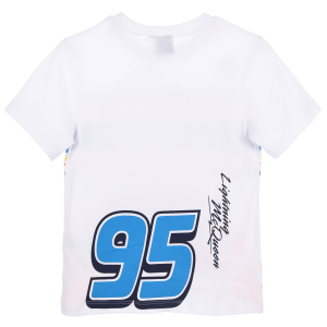 T-SHIRT CARS DISNEY MANICHE CORTE MAGLIETTA 100% COTONE BAMBINO - EZ10098BIANCO