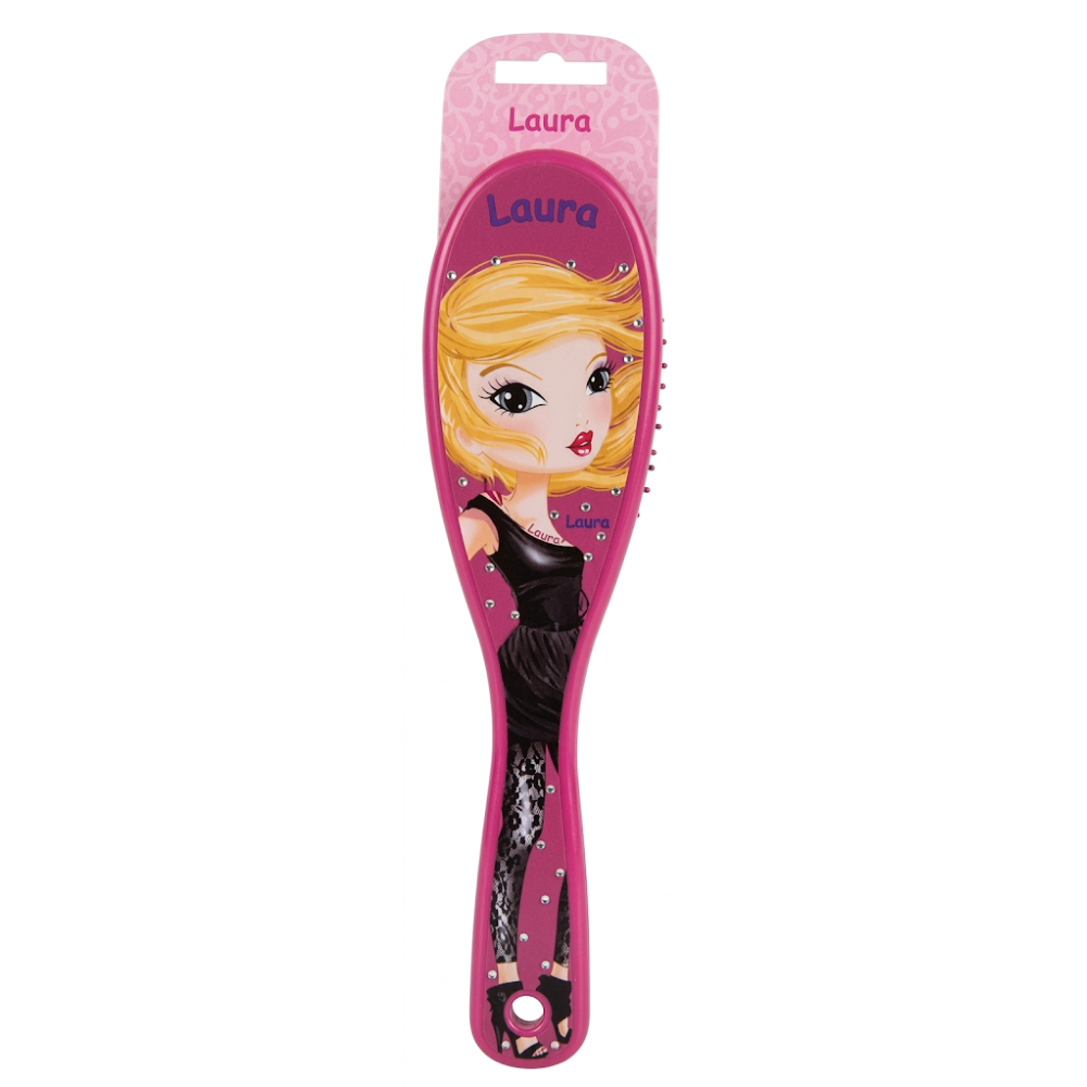 Spazzola per capelli Top Model LAURA in plastica