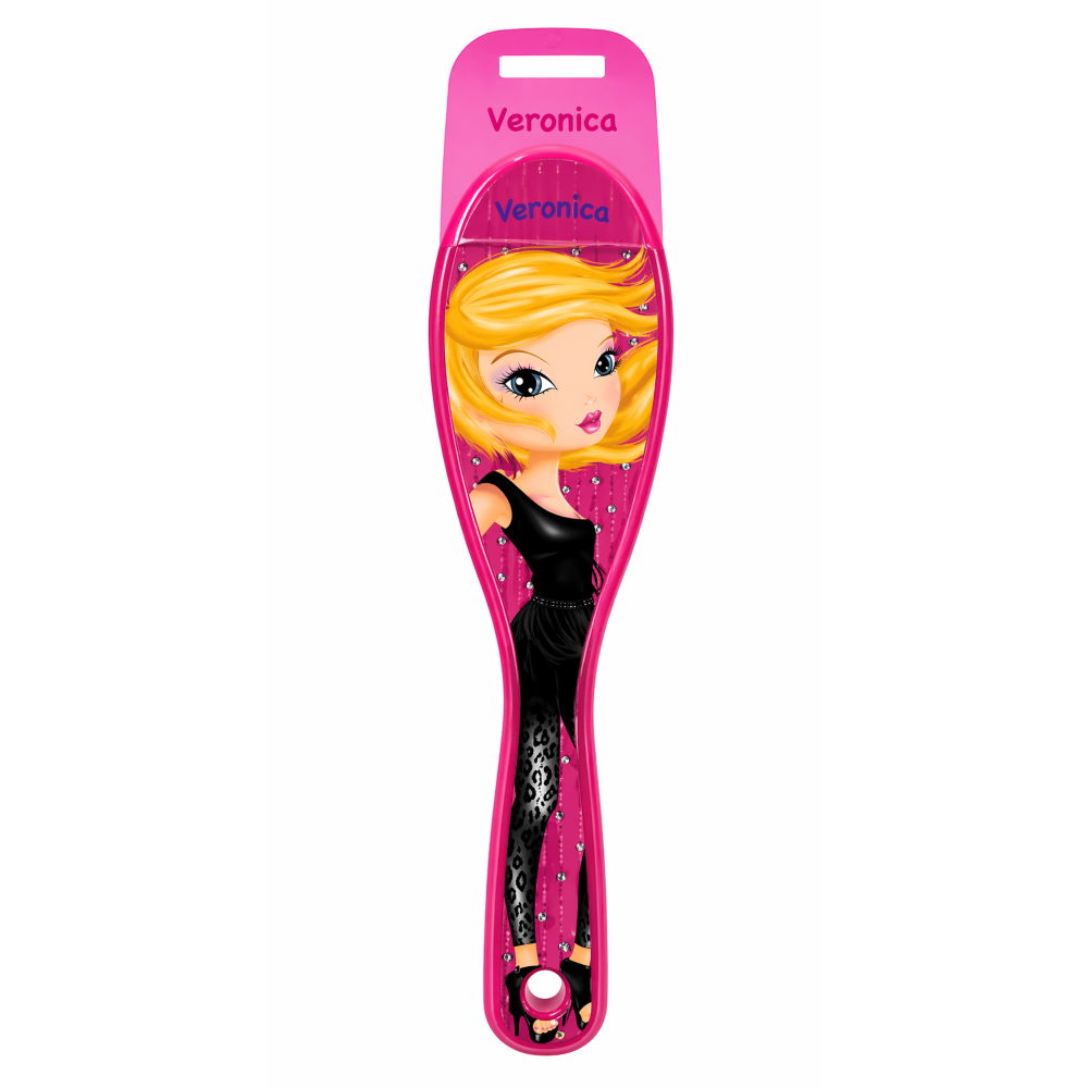 Spazzola per capelli Top Model VERONICA in plastica