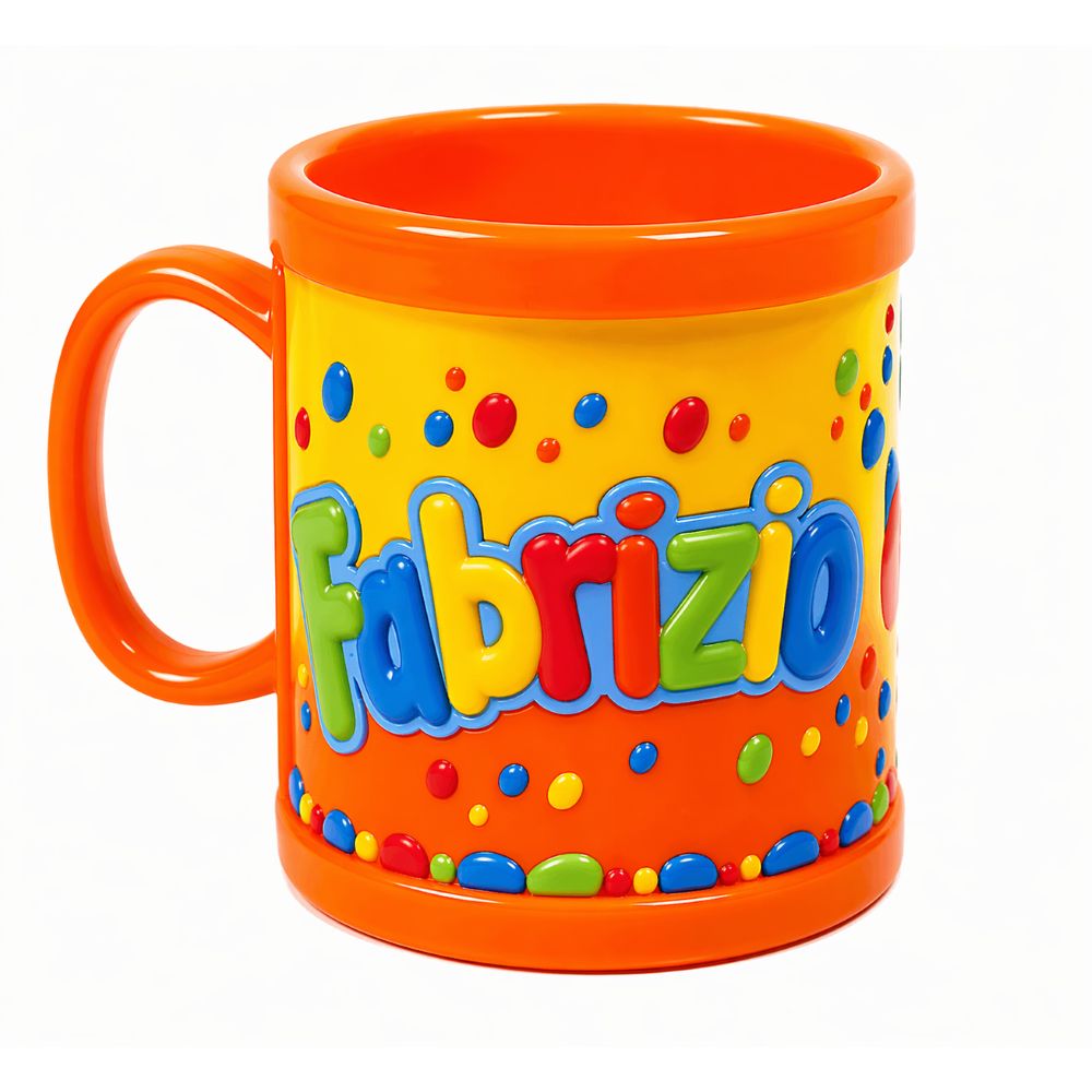 Tazza in plastica personalizzata Disney Fabrizio