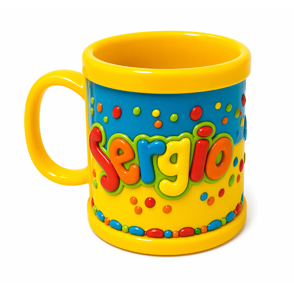 Tazza in plastica personalizzata Disney Sergio