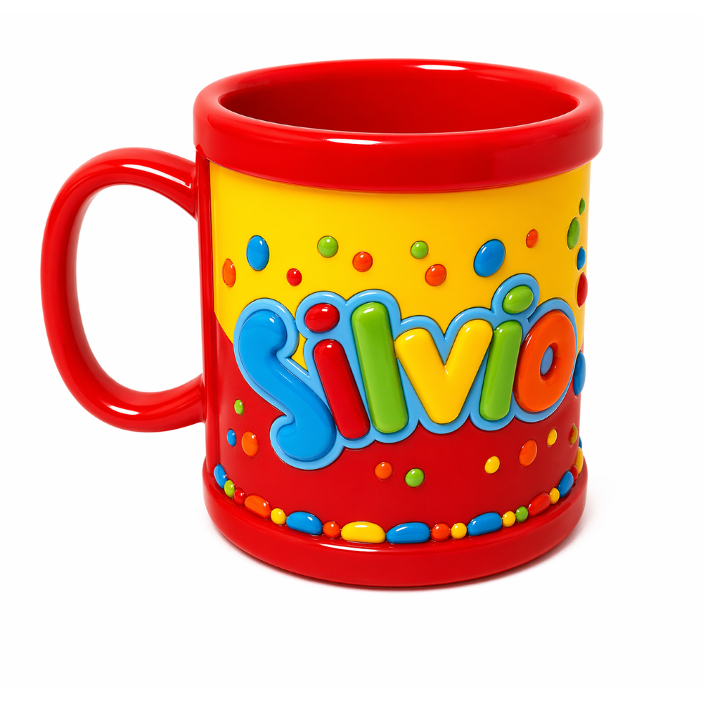 Tazza in plastica personalizzata Disney Silvio