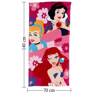 TELO MARE PRINCIPESSE DISNEY ASCIUGAMANO PER BAMBINI IN MICROFIBRA CM 140X70 - PRI2093