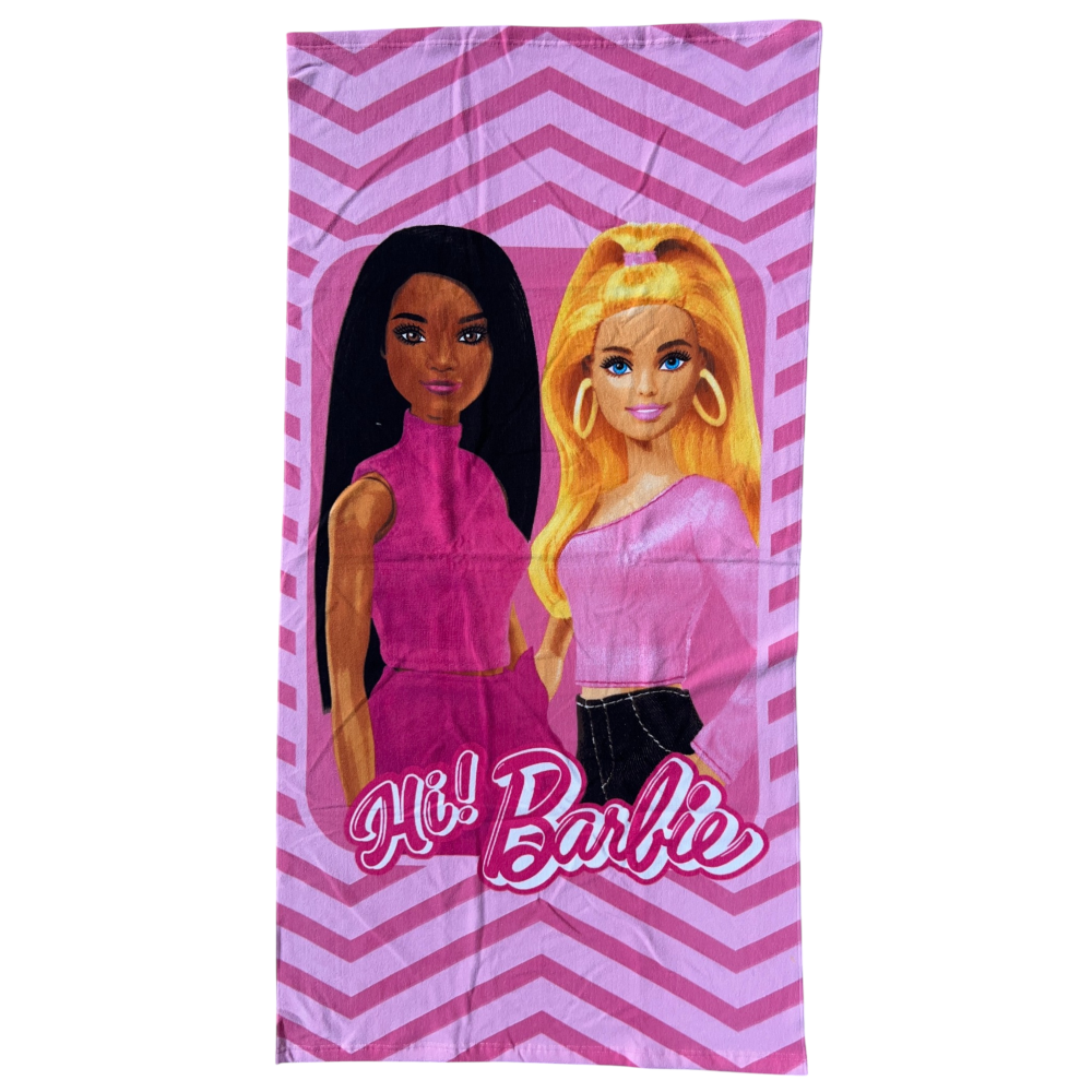 TELO MARE BARBIE MATTEL ASCIUGAMANO PER BAMBINI IN MICROFIBRA CM 140X70 - BAR2087
