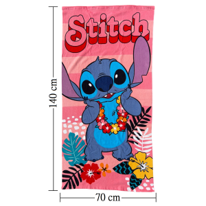 TELO MARE STITCH DISNEY ASCIUGAMANO PER BAMBINI IN MICROFIBRA CM 140X70 - STI1719