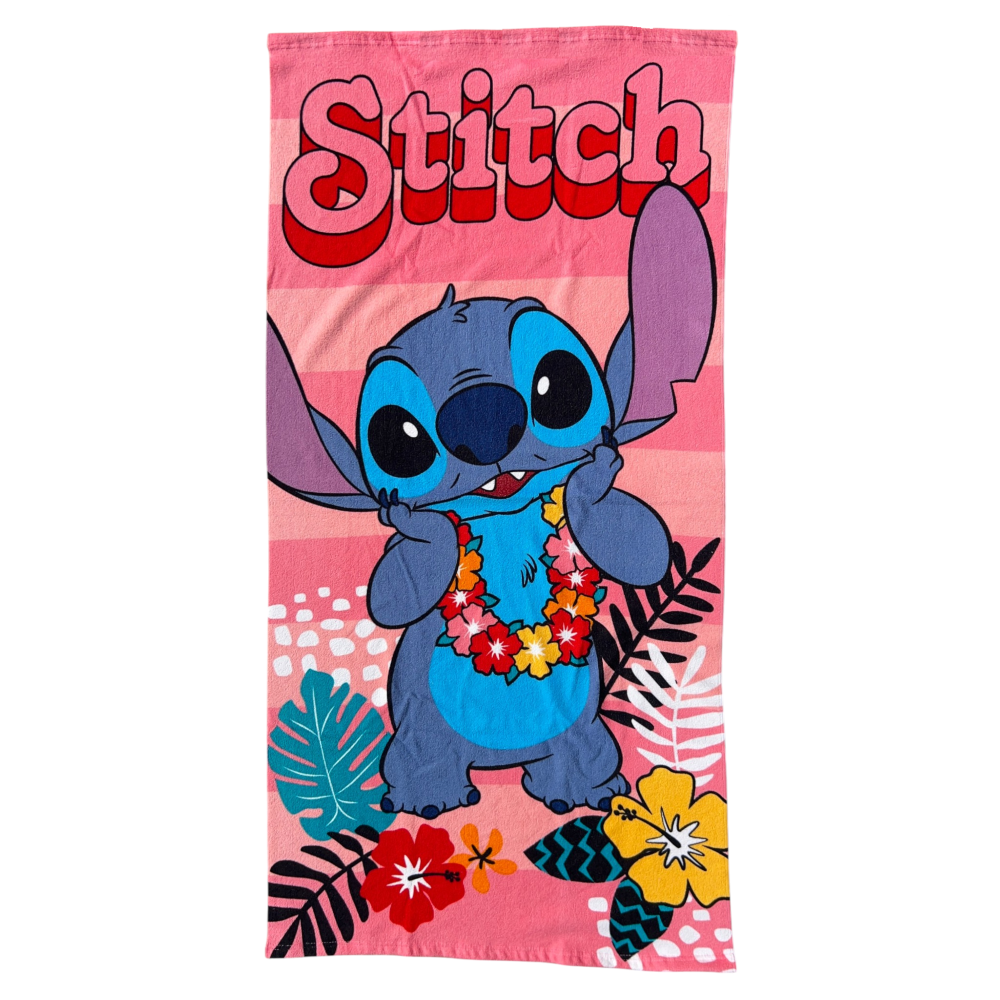 TELO MARE STITCH DISNEY ASCIUGAMANO PER BAMBINI IN MICROFIBRA CM 140X70 - STI1719