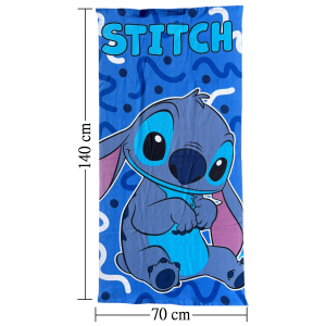 TELO MARE STITCH DISNEY ASCIUGAMANO PER BAMBINI IN MICROFIBRA CM 140X70 - STI2072
