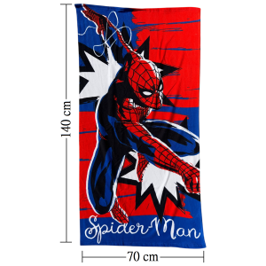 TELO MARE SPIDERMAN MARVEL ASCIUGAMANO PER BAMBINI IN MICROFIBRA CM 140X70 - SPM1715