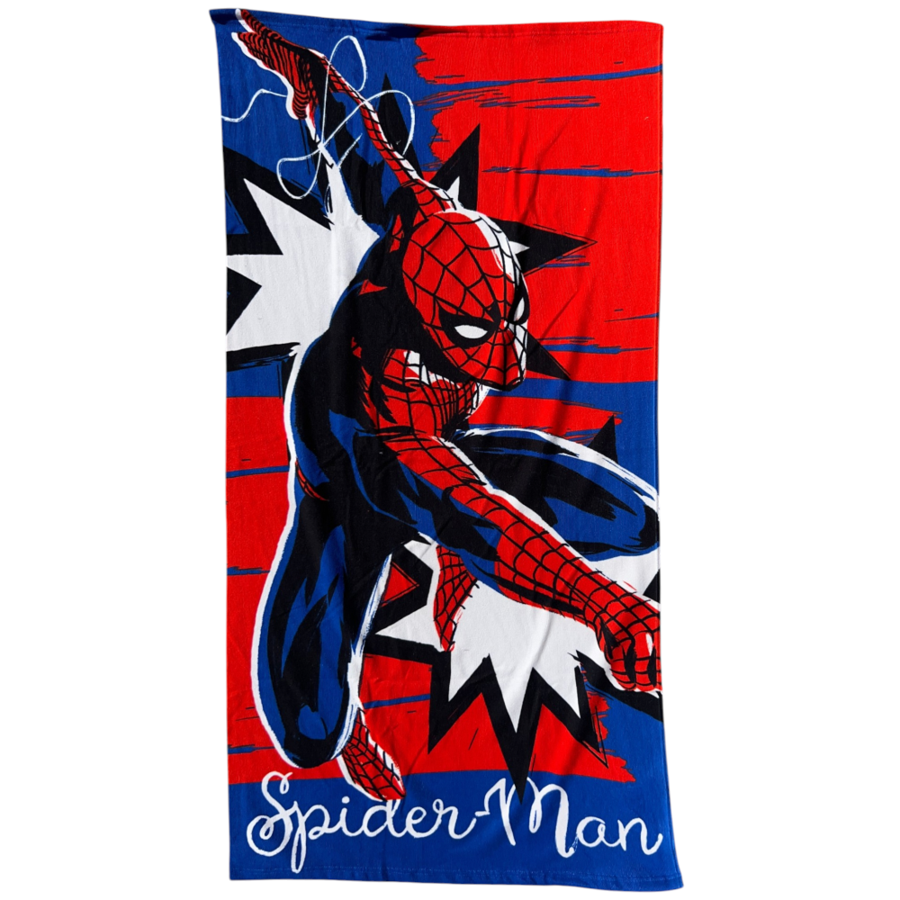 TELO MARE SPIDERMAN MARVEL ASCIUGAMANO PER BAMBINI IN MICROFIBRA CM 140X70 - SPM1715