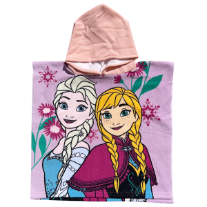 PONCHO MARE FROZEN DISNEY 100 X 50 CM ACCAPPATOIO PER BAMBINI 100% PL - FRO2085