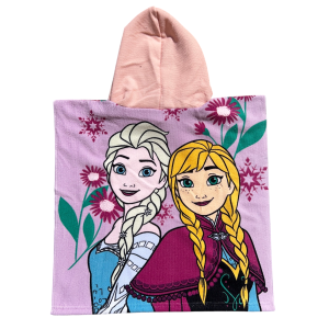PONCHO MARE FROZEN DISNEY 100 X 50 CM ACCAPPATOIO PER BAMBINI 100% PL - FRO2085