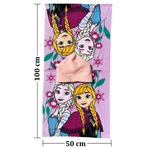 PONCHO MARE FROZEN DISNEY 100 X 50 CM ACCAPPATOIO PER BAMBINI 100% PL - FRO2085