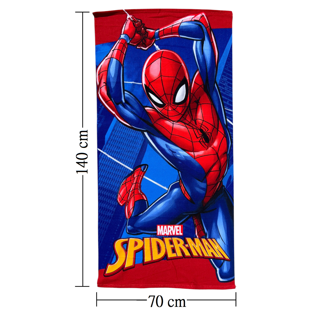 TELO MARE SPIDERMAN MARVEL ASCIUGAMANO PER BAMBINI IN MICROFIBRA CM 140X70 - JE14184AD