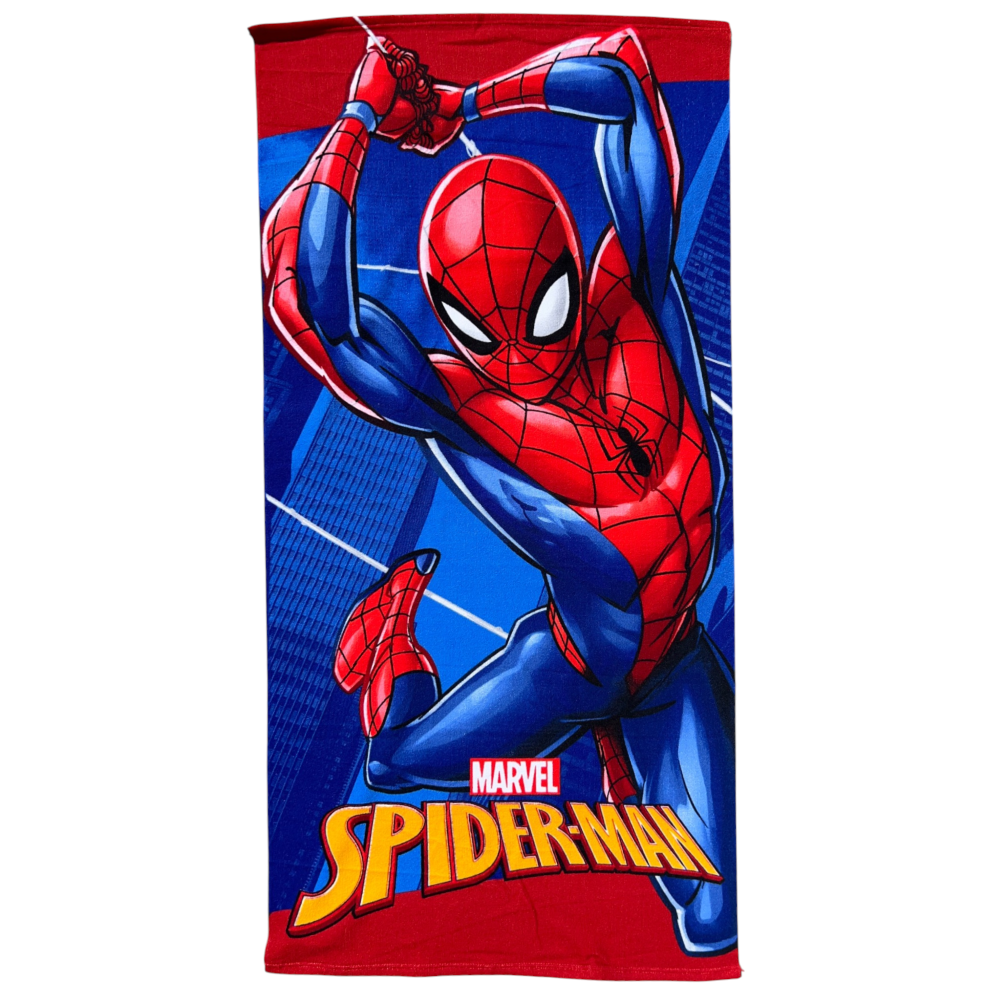 TELO MARE SPIDERMAN MARVEL ASCIUGAMANO PER BAMBINI IN MICROFIBRA CM 140X70 - JE14184AD
