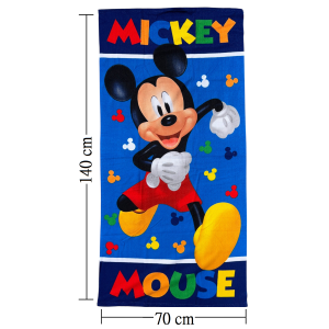 TELO MARE TOPOLINO DISNEY ASCIUGAMANO PER BAMBINI IN MICROFIBRA CM 140X70 - JE14178AD