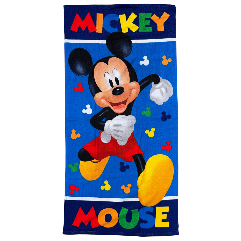 TELO MARE TOPOLINO DISNEY ASCIUGAMANO PER BAMBINI IN MICROFIBRA CM 140X70 - JE14178AD
