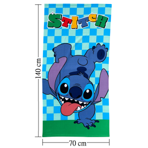 TELO MARE STITCH DISNEY ASCIUGAMANO PER BAMBINI IN MICROFIBRA CM 140X70 - JE14186AD