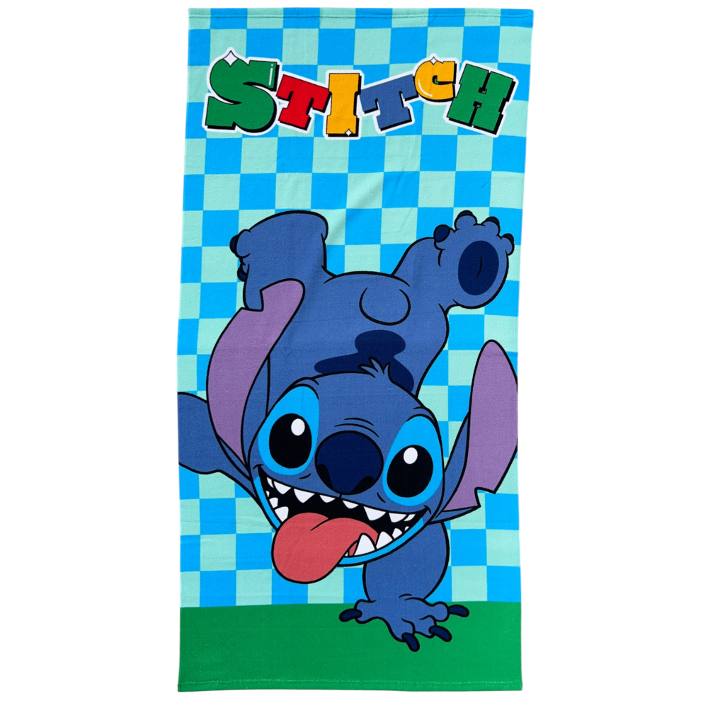TELO MARE STITCH DISNEY ASCIUGAMANO PER BAMBINI IN MICROFIBRA CM 140X70 - JE14186AD