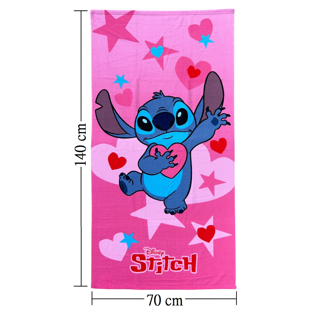 TELO MARE STITCH DISNEY ASCIUGAMANO PER BAMBINI IN MICROFIBRA CM 140X70 - JE13085AD